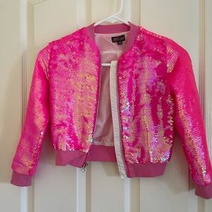 Nickelodeon Jojo's Closet Hot Pink Sequin Jacket
